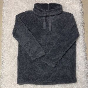 Old Navy Gray Sherpa Fleece Pullover